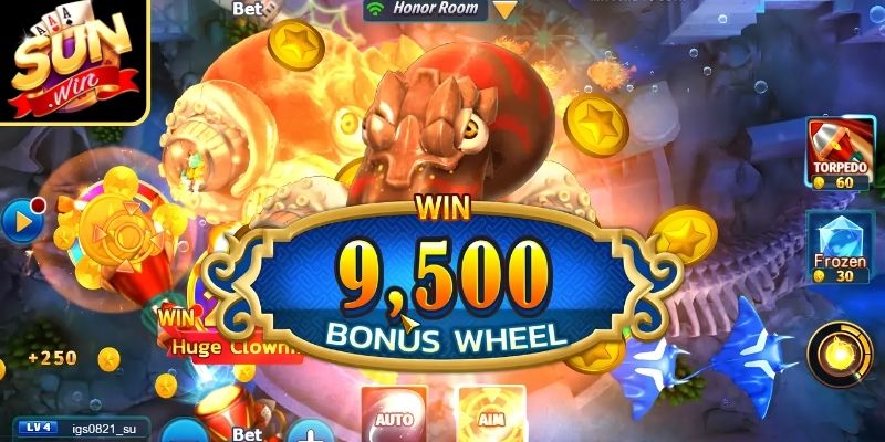 Happy Fishing - Khám Phá Thế Giới Săn Thưởng Đại Dương 2 Săn boss nhờ tính năng bắn tự động thông minh